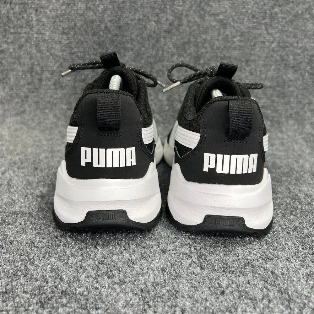 Puma Zip C Shoes Men's 9.5 Black Athletic Lightweight Comfort‎ Training Sneakers